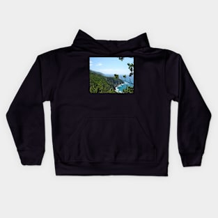 Enjoying the Italian Coastline Kids Hoodie